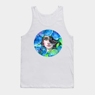 Blue Roses Tank Top